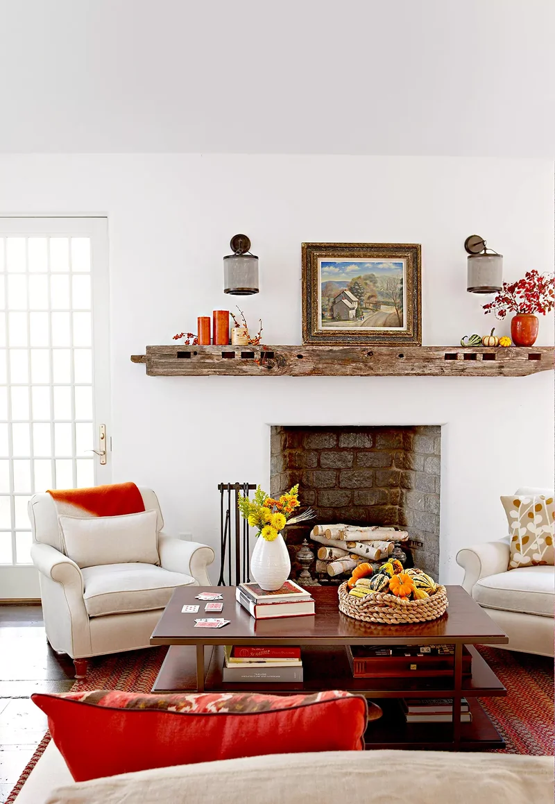 48 Fall Mantel Decorating Ideas For Seasonal Style 46 Nods to Nature