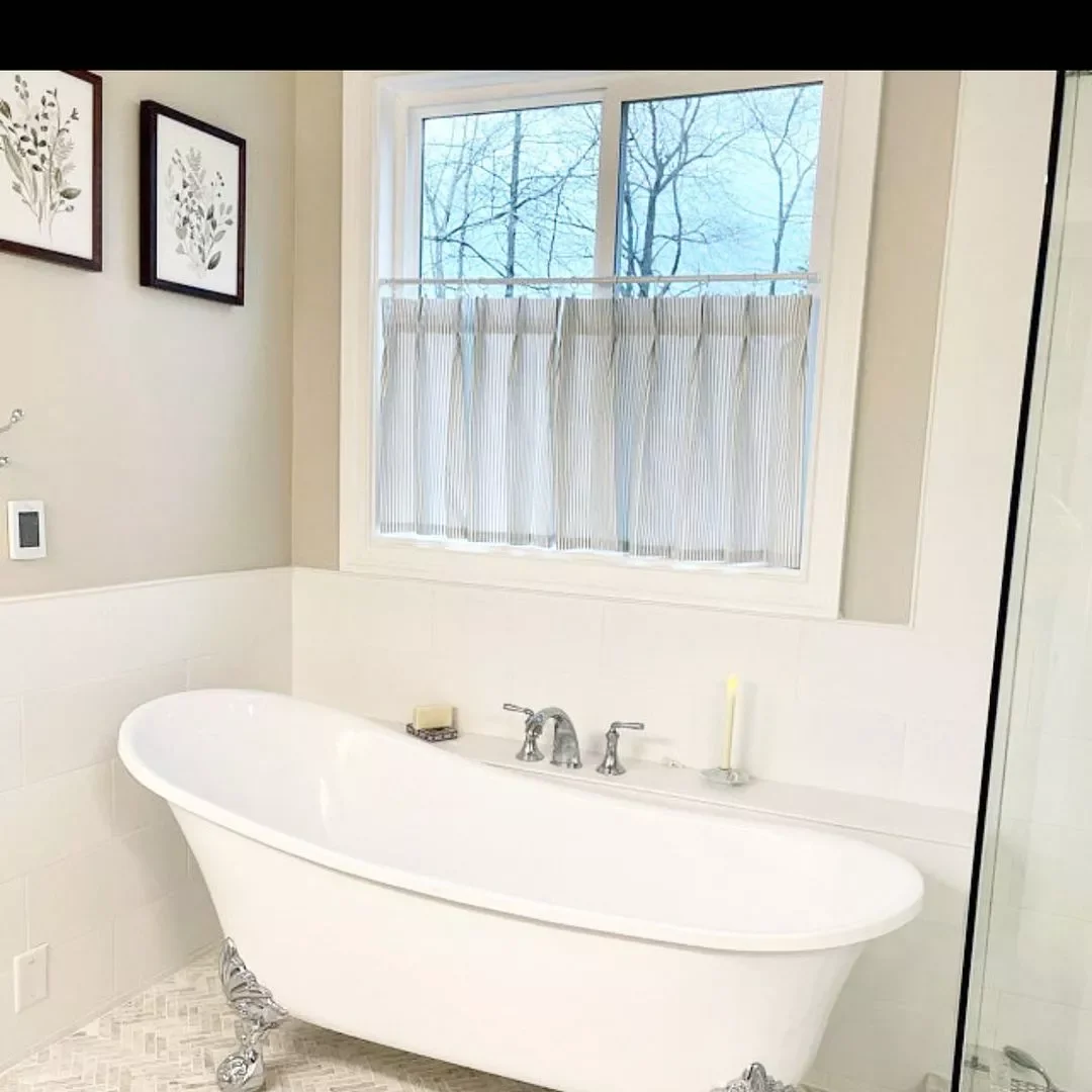20 Stunning Bathroom Window Treatment Ideas That'll Transform Your Space 11 Note That Cafe Curtains Aren