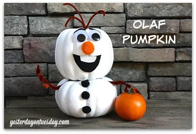 90 Creative Halloween Pumpkin Decorating Ideas to Try This Season 58 Olaf Pumpkin