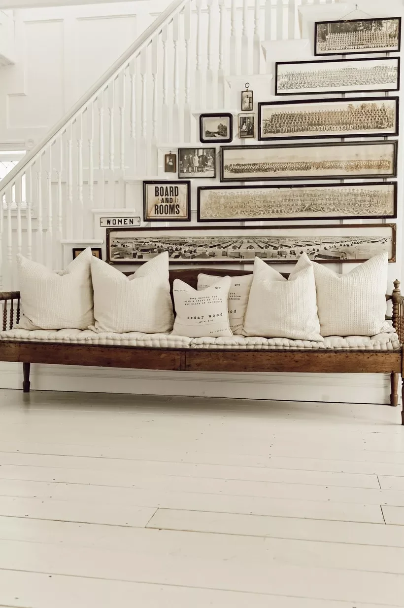 51 Cozy Farmhouse Wall Decorating Ideas That'll Transform Your Space 18 Old Photographs