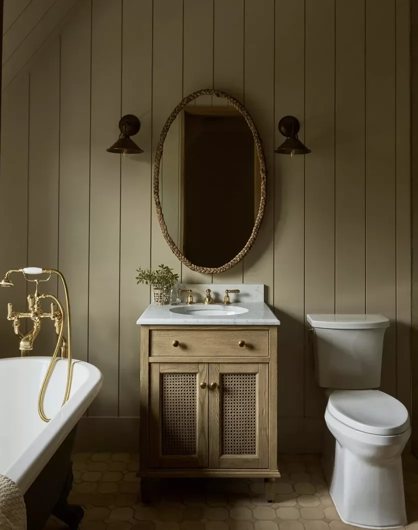 42 Bold Bathroom Color Ideas That Transform Small Spaces Into Stunning Retreats 18 Olive Green