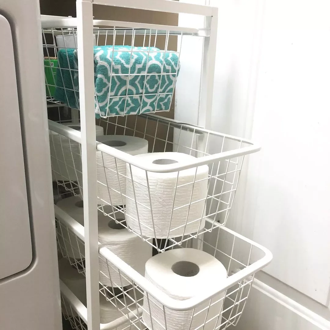 15 Creative Toilet Paper Storage Solutions That'll Transform Your Bathroom On a Roll