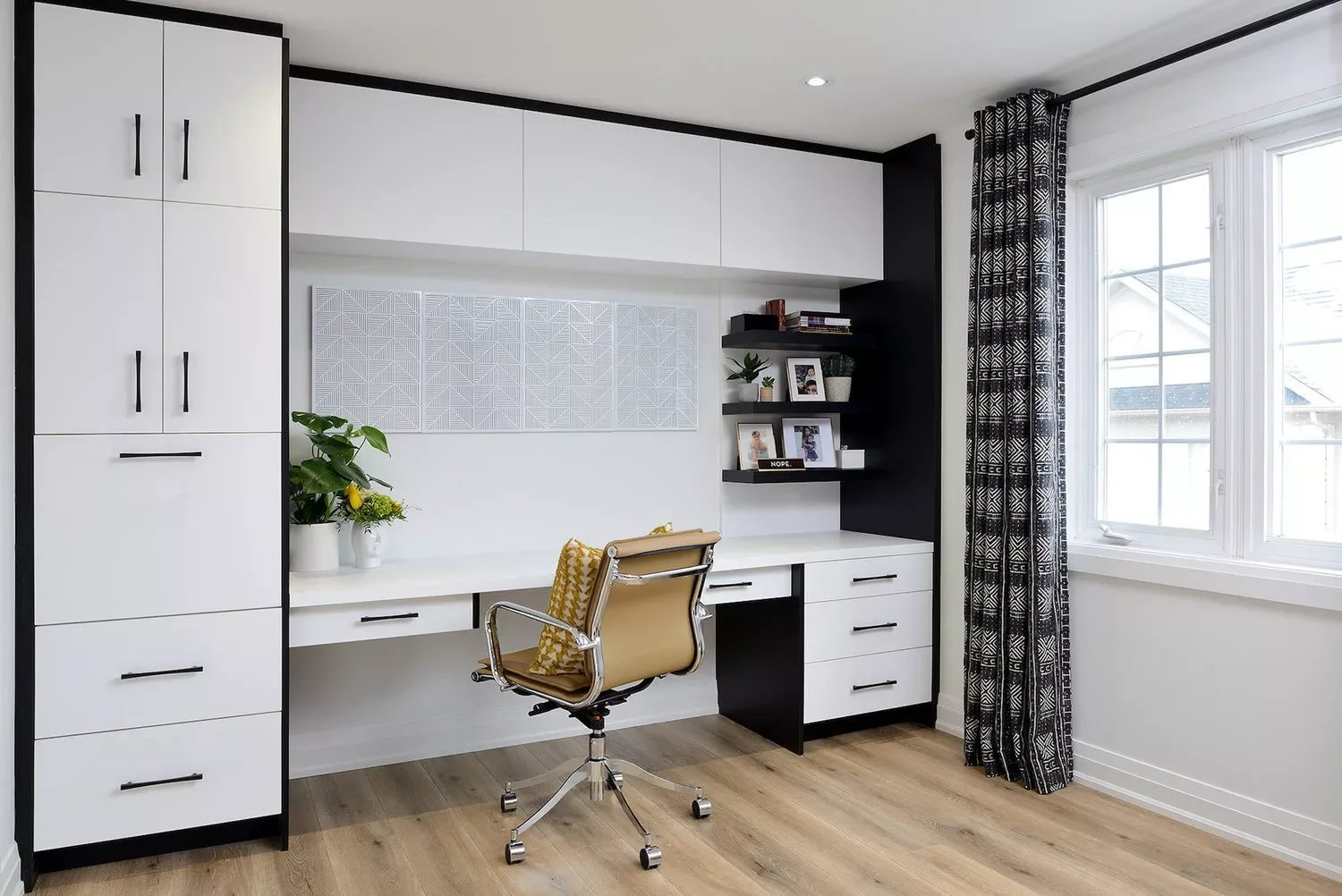 70 Creative Home Office Ideas to Design Your Perfect Workspace One-Wall Home Office