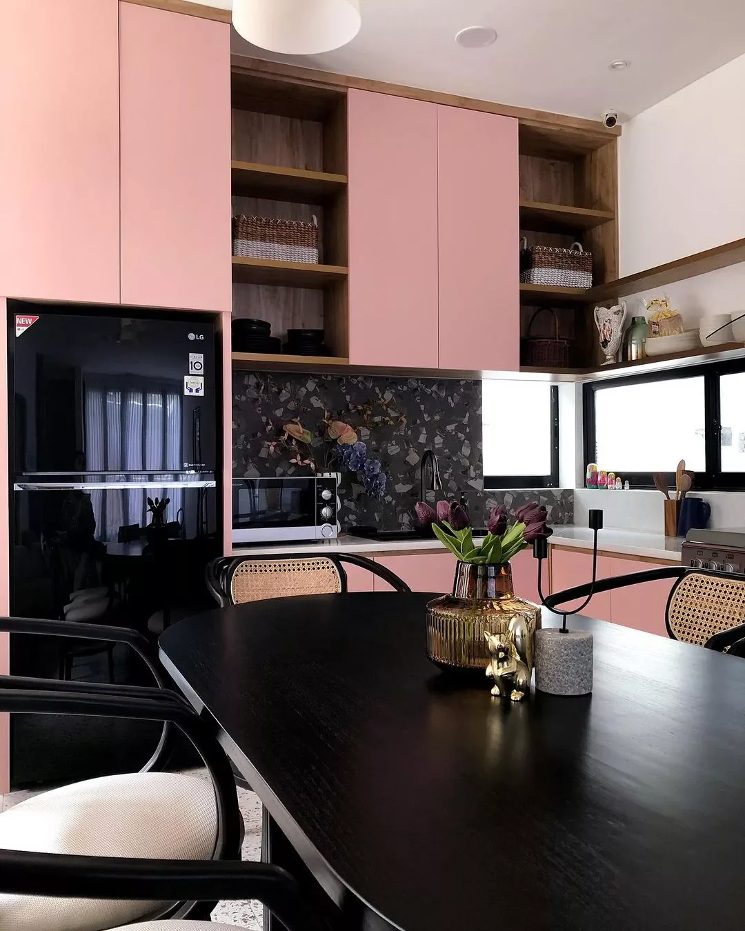 30 Stunning Pink Kitchen Designs That Show Why Pink Is the Ultimate Neutral 19 Opt for Blush Cabinets