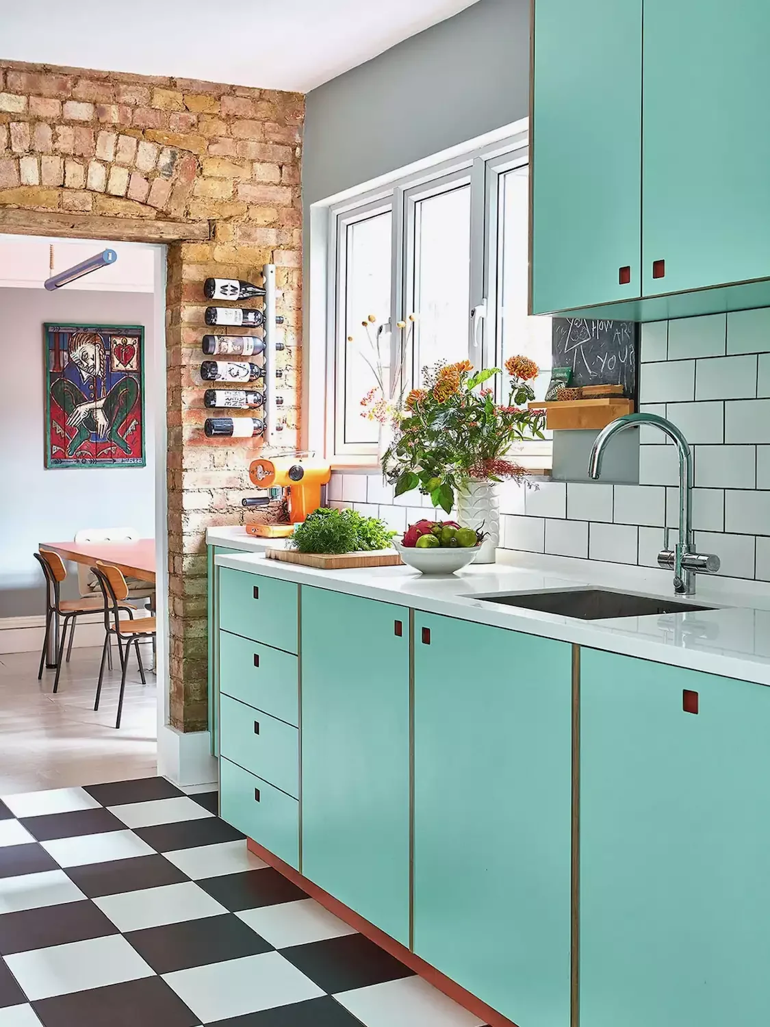 39 Green Kitchen Design Ideas That Never Go Out of Style Opt for Cheerful Turquoise