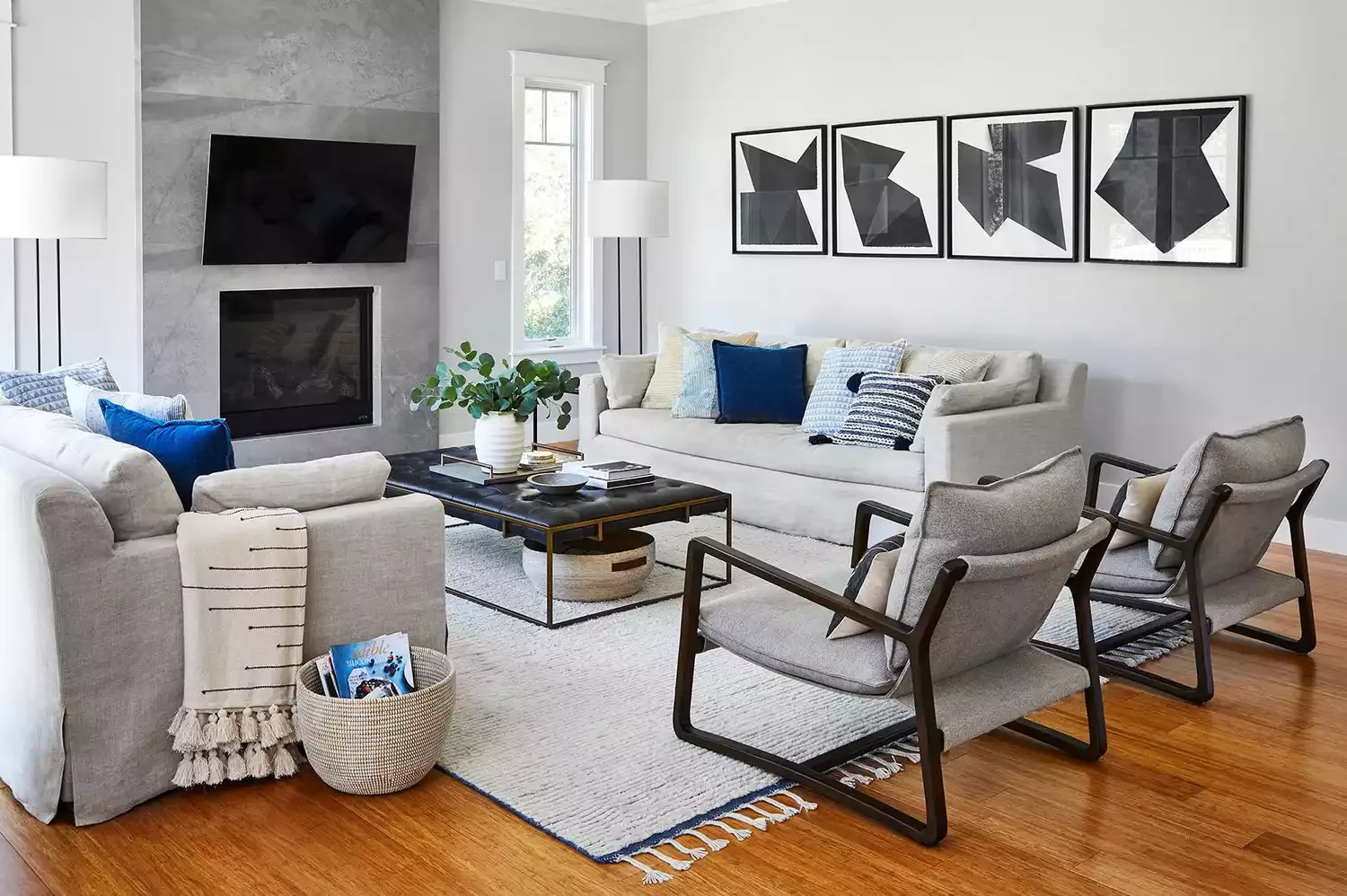 35 Spacious Living Room Ideas That Will Transform Your Large Space 31 Opt for Couches Over a Sectional