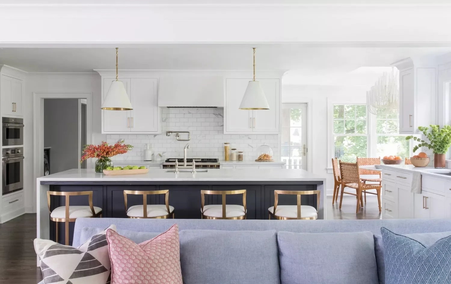 28 Stunning Open Kitchen Living Room Design Ideas You'll Absolutely Adore 22 Opt for Metals
