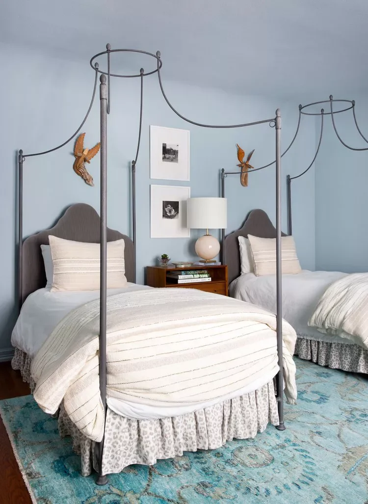 22 Creative Paint Ideas to Transform Your Child's Bedroom into a Playful Paradise 18 Opt for Sky Blue