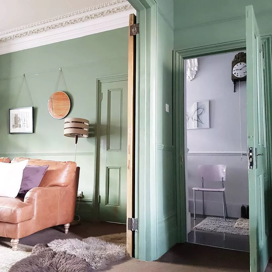 30 Green Living Room Ideas That Create Natural Serenity Indoors 3 Opt for Soothing Sage