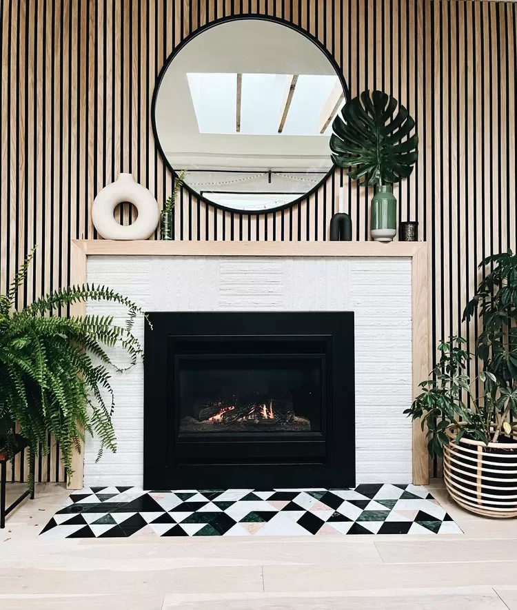 50 Contemporary Fireplace Designs That Will Transform Your Living Space 15 Opt for Wood Paneling