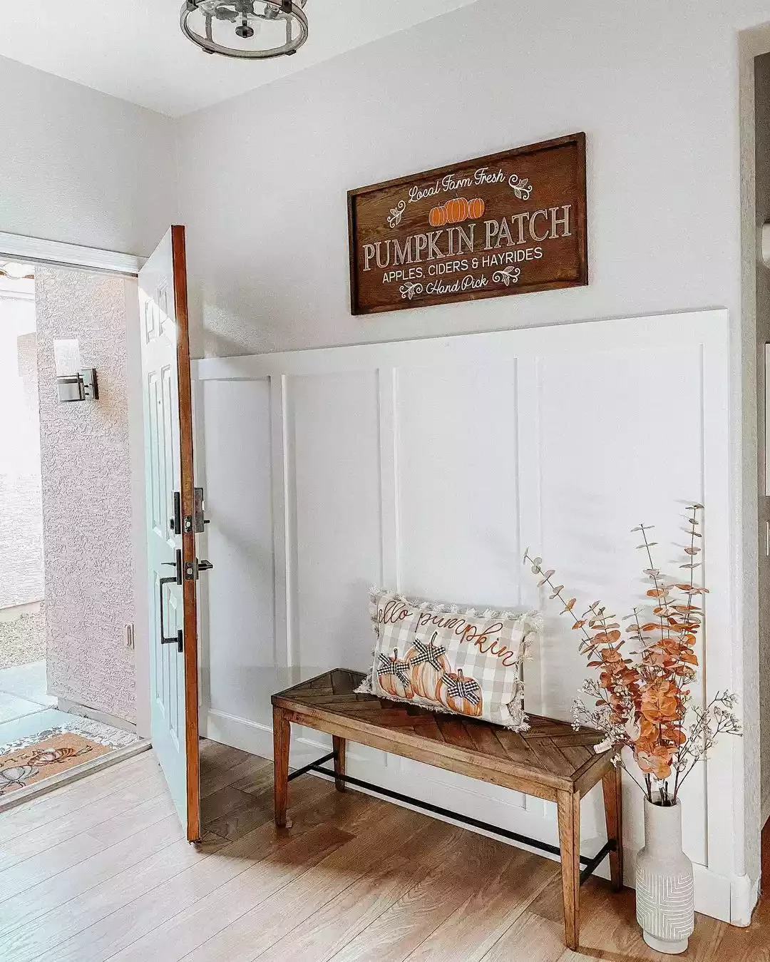 30 Beautiful Modern Farmhouse Entryway Ideas to Create a Stunning First Impression Opt for a Multipurpose Piece