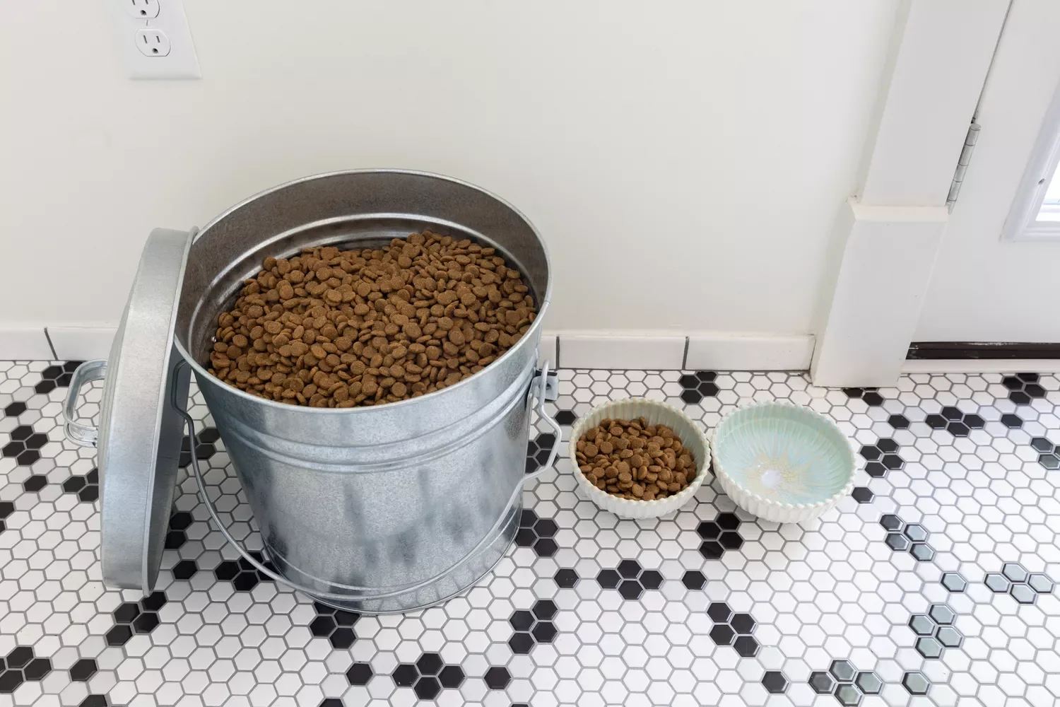 10 Stylish Dog Food Storage Solutions That Blend Into Your Home Decor Opt for a Steel Trash Can