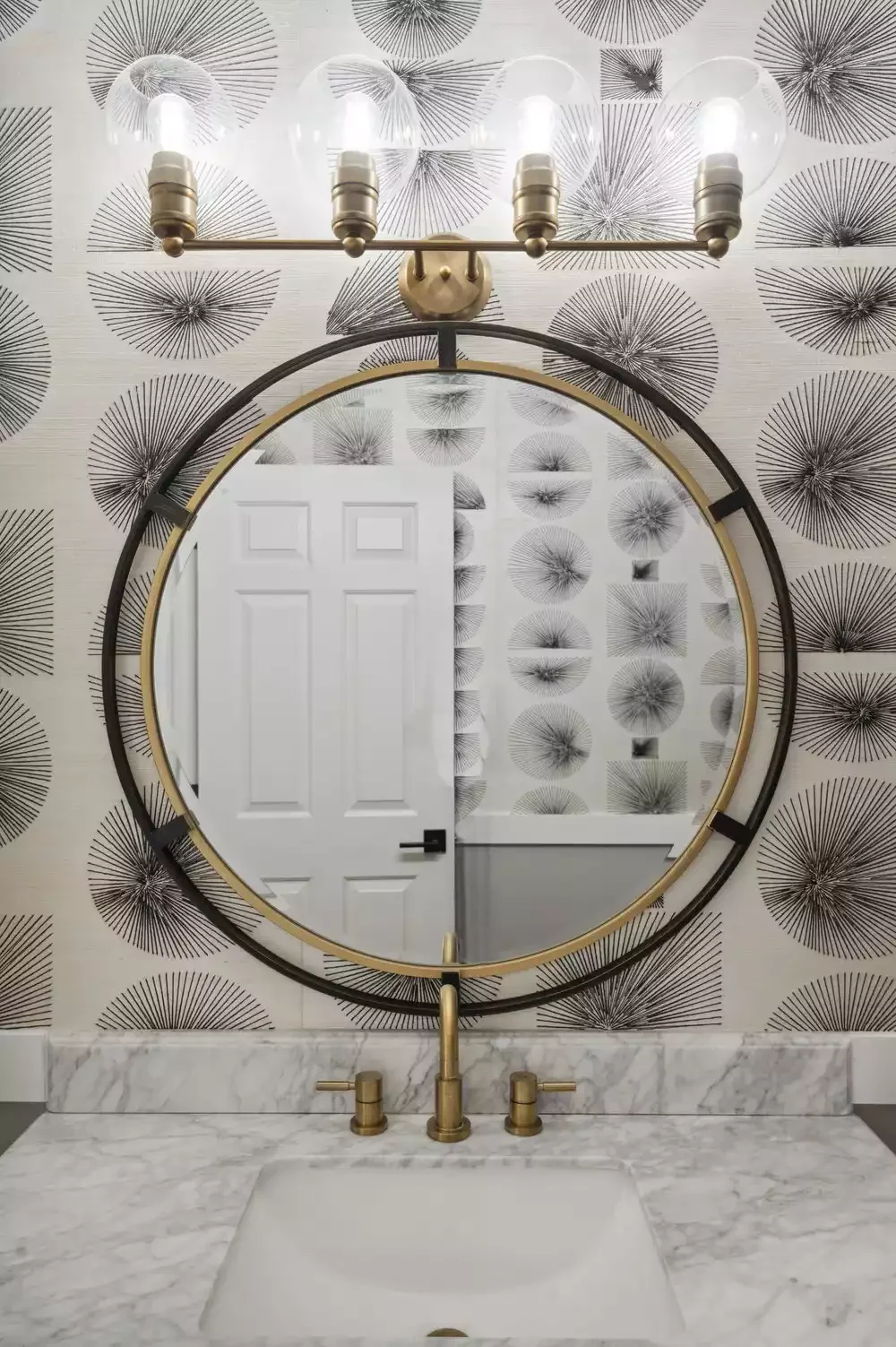 15 Stunning Mirror Lighting Ideas That Will Transform Your Bathroom 11 Opt for a Versatile Globe Light