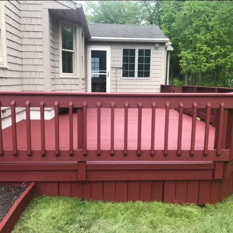 15 Surprising Deck Color Ideas That'll Transform Your Outdoor Space 8 Or Try a Softer Red Shade