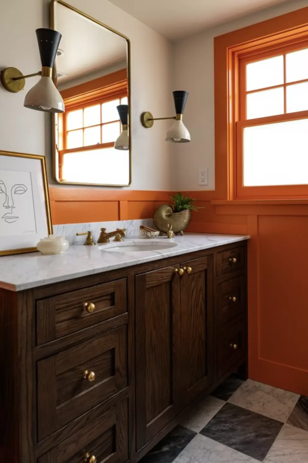 42 Bold Bathroom Color Ideas That Transform Small Spaces Into Stunning Retreats 25 Orange