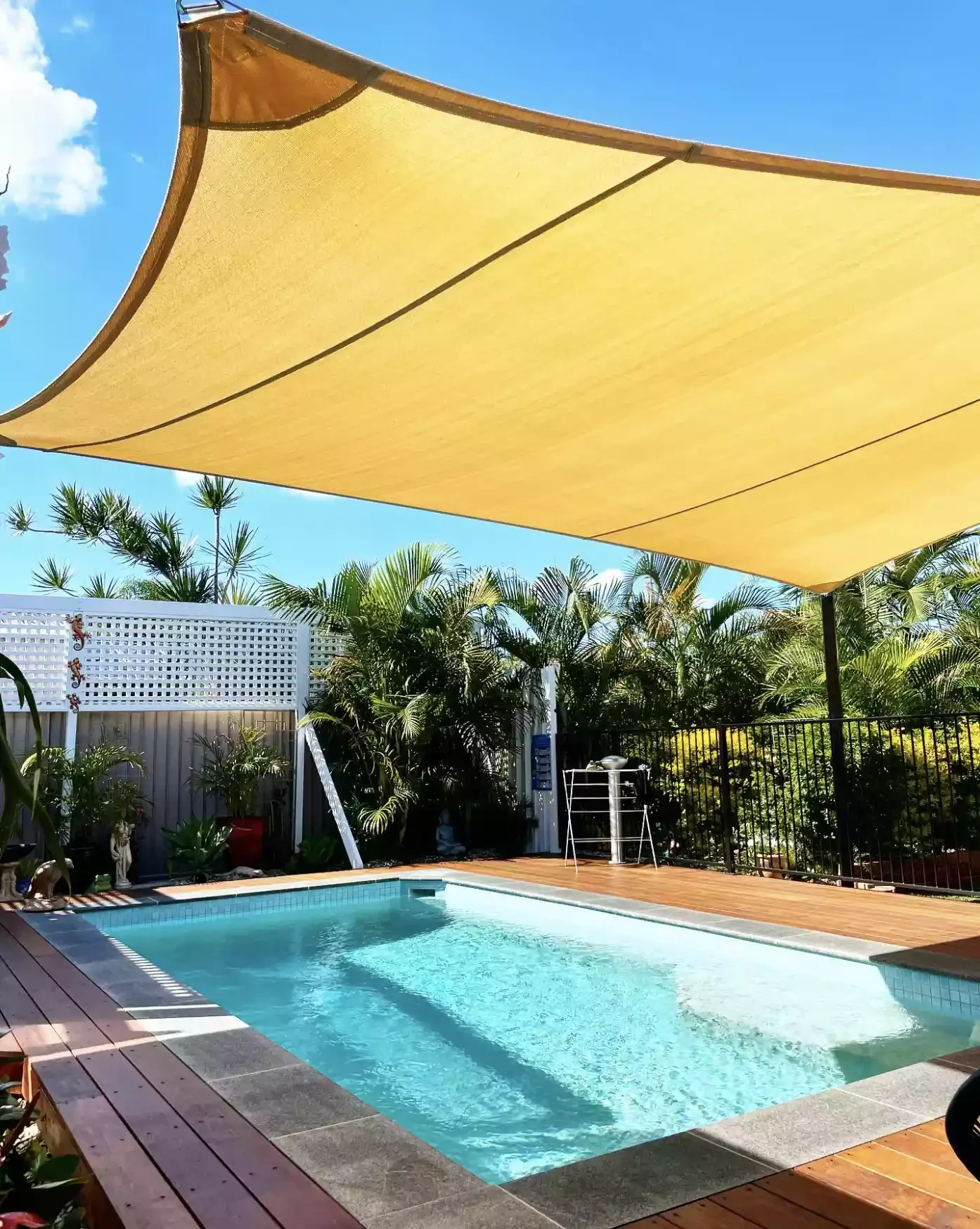 21 Creative Ways to Add Shade Around Your Pool Area 14 Order a Custom Shade Sail