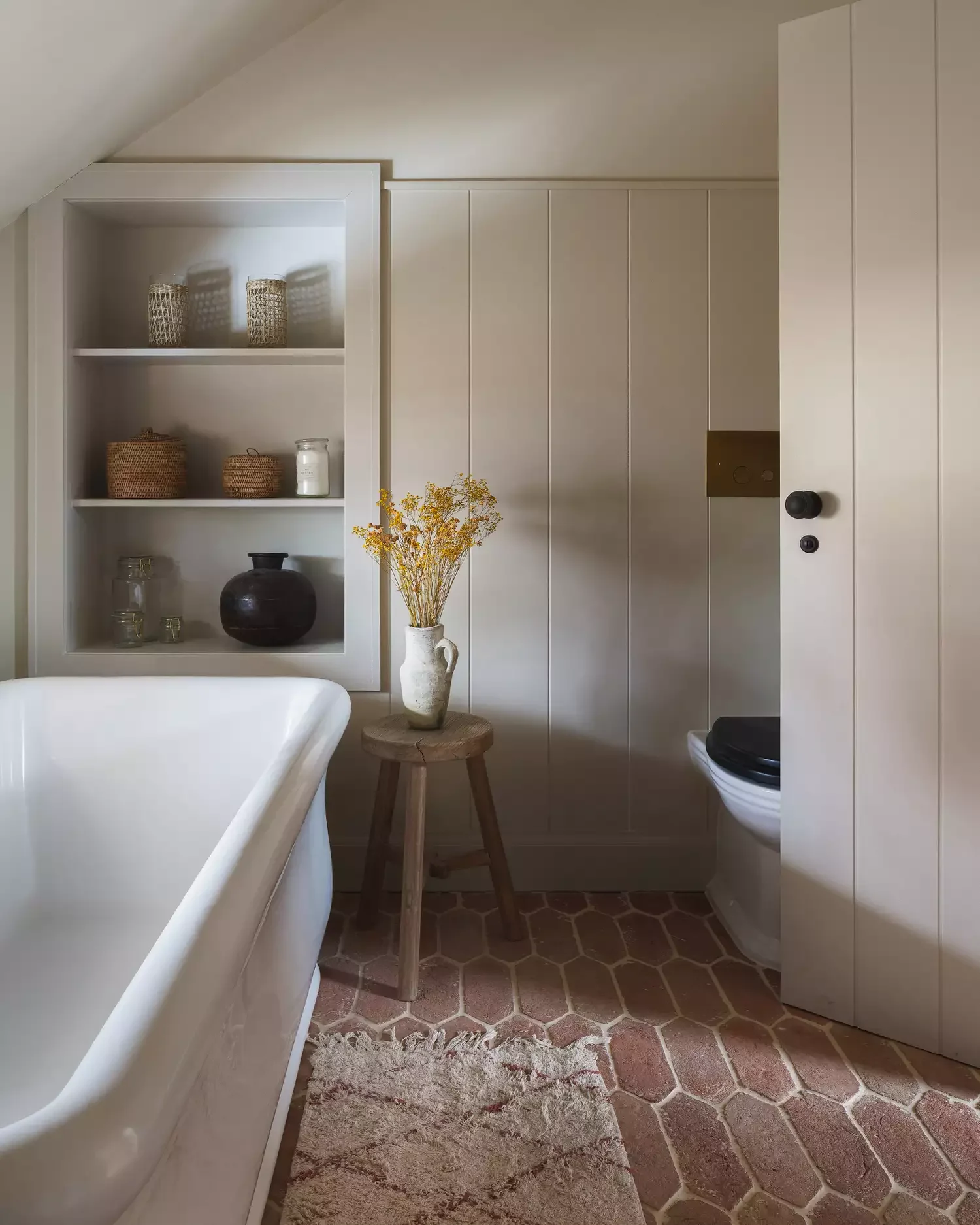 30 Stunning Bathroom Door Designs That Will Transform Your Space 18 Organic Door