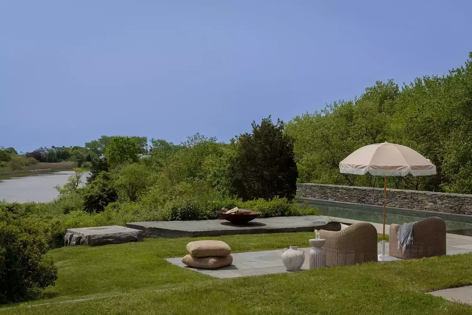 75 Stunning Backyard Pool Ideas That Will Transform Your Outdoor Space 71 Organic Stone Pool Patio