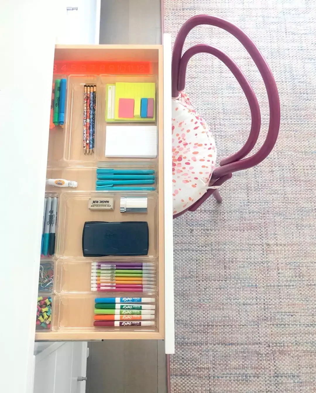 28 Brilliant Ways to Transform Your Workspace Into an Organized Haven Organize Supplies with Drawer Dividers
