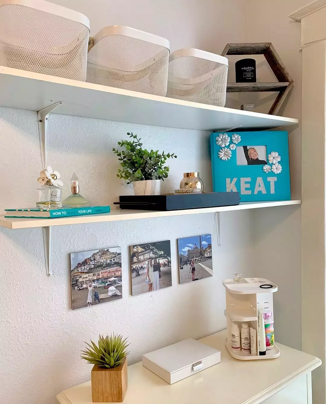 20 Creative Ways to Transform Your Dorm Room Into a Personal Haven 7 Organize With Mesh Bins