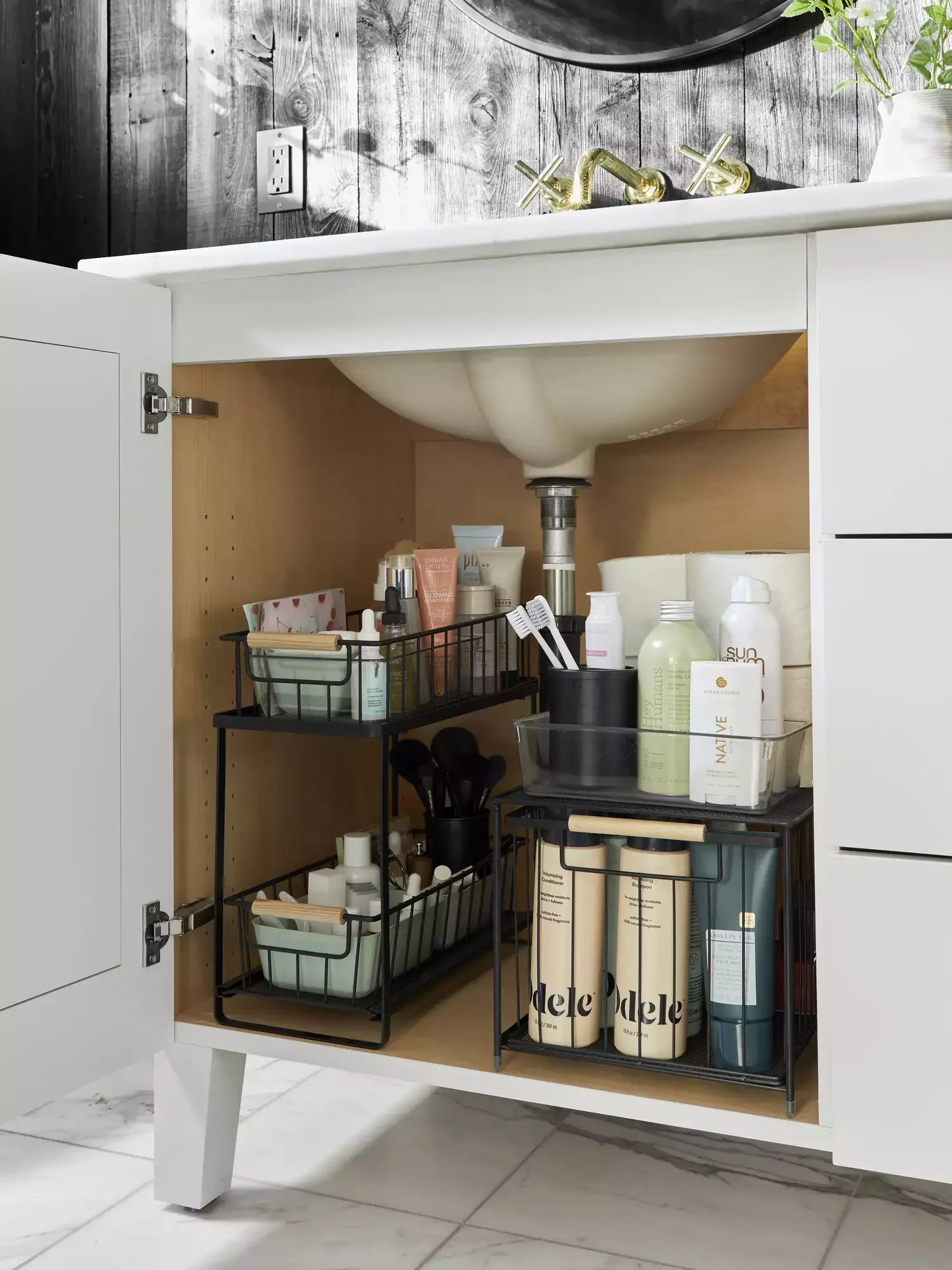 Transform Your Hair Product Storage: 15 Brilliant Organization Ideas for Effortless Morning Routines Organize the Space Below Your Sink