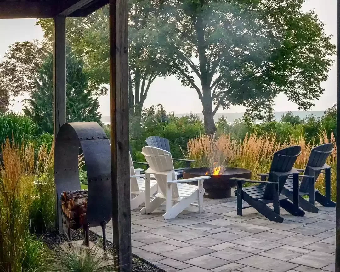 25 Stunning Fire Pit Landscaping Ideas That Transform Your Backyard Into an Entertainment Paradise 13 Ornamental Grasses Around Fire Pit