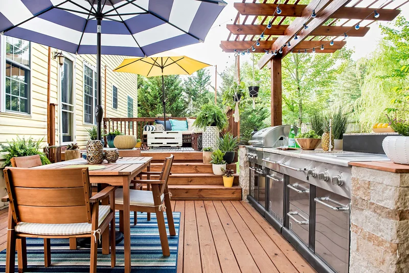 32 Stunning Outdoor Kitchen Ideas Perfect for Entertaining 14 Outdoor Deck Kitchen