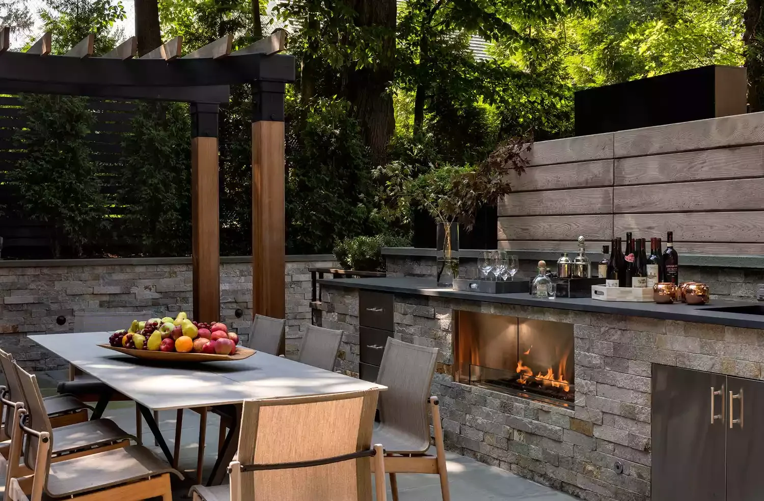 32 Stunning Outdoor Fireplace Ideas to Transform Your Backyard 28 Outdoor Kitchen Fireplace
