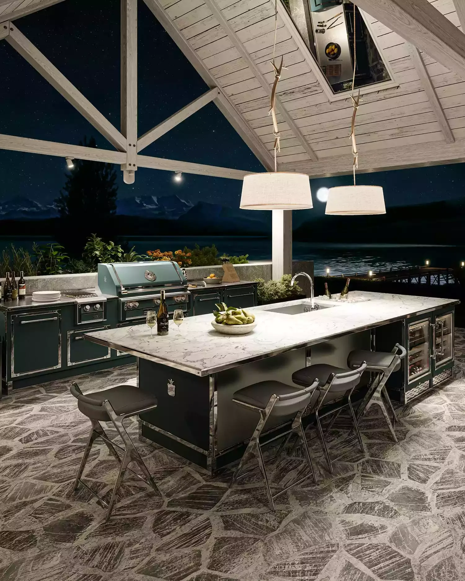 26 Backyard Lighting Ideas That Completely Transform Outdoors Outdoor Kitchen Lighting