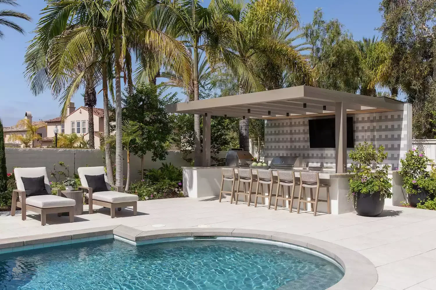 22 Stunning Pool Cabana Ideas to Transform Your Backyard Into a Luxury Resort 5 Outdoor Kitchen Pool Cabana