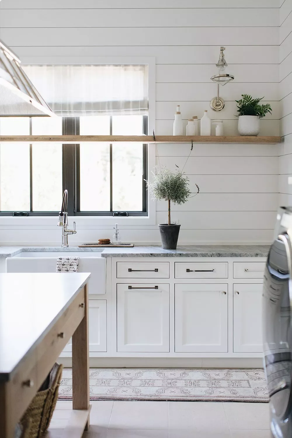 42 Brilliant Laundry Room Organization Solutions to Try This Season Oversized Window Shelf