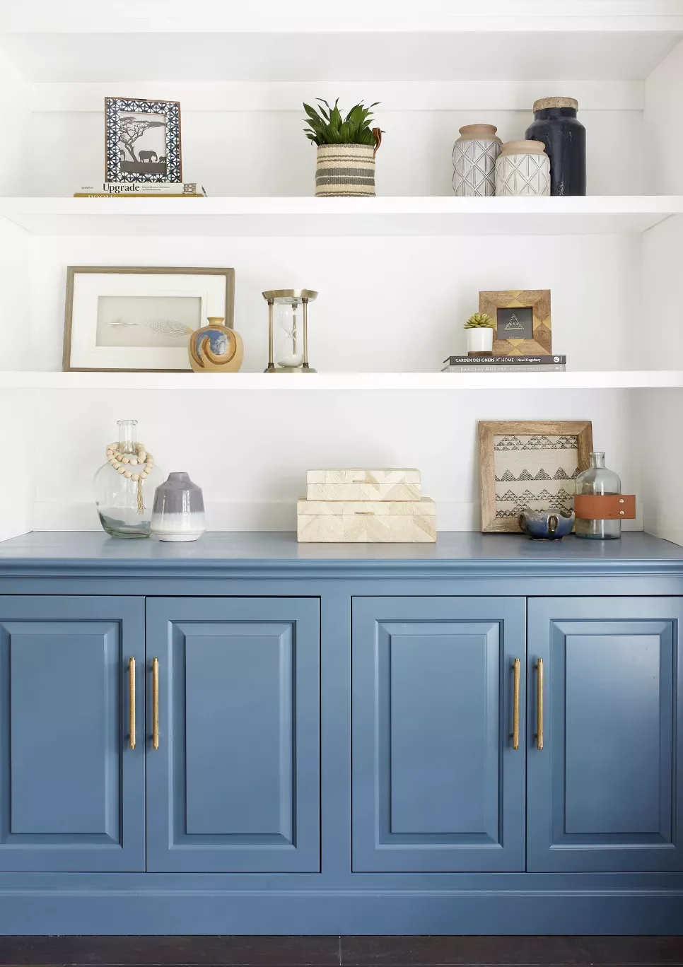 76 Brilliant Finished Basement Design Ideas That Actually Work Paint Built-Ins a Colorful Hue