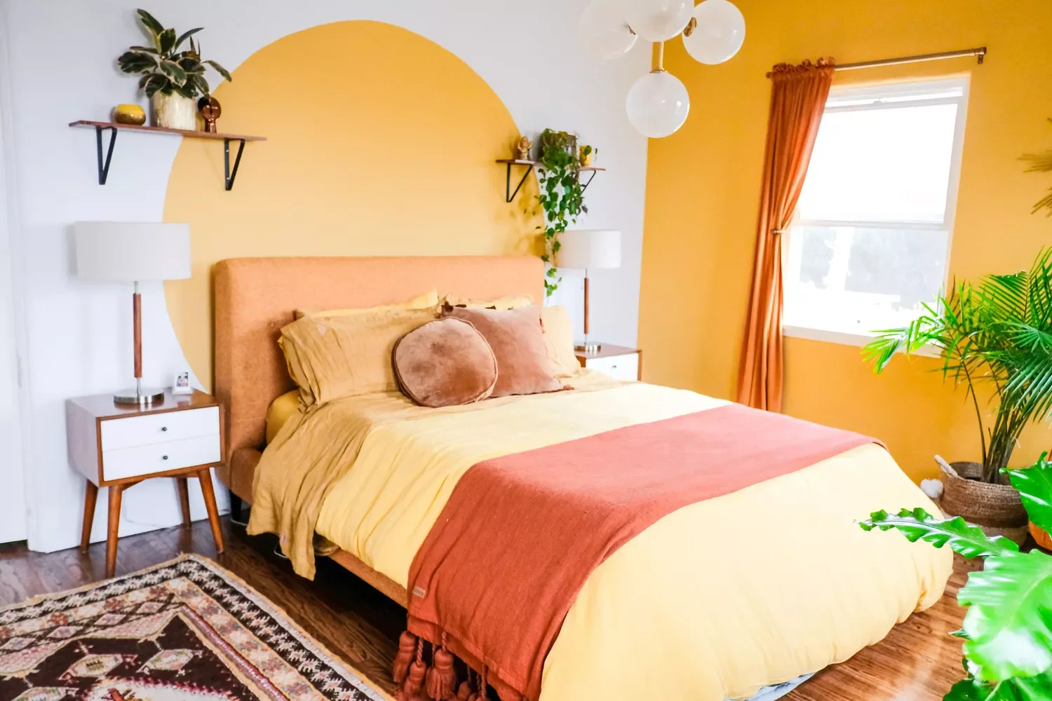 25 Beautiful Accent Wall Ideas to Transform Any Room 4 Paint Geometric Shapes