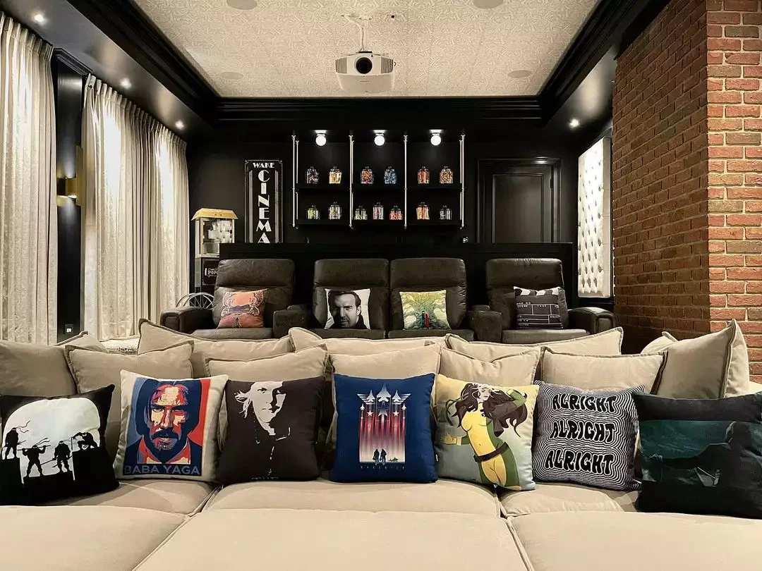23 Stunning Home Theater Design Ideas to Transform Your Space 6 Paint It Black