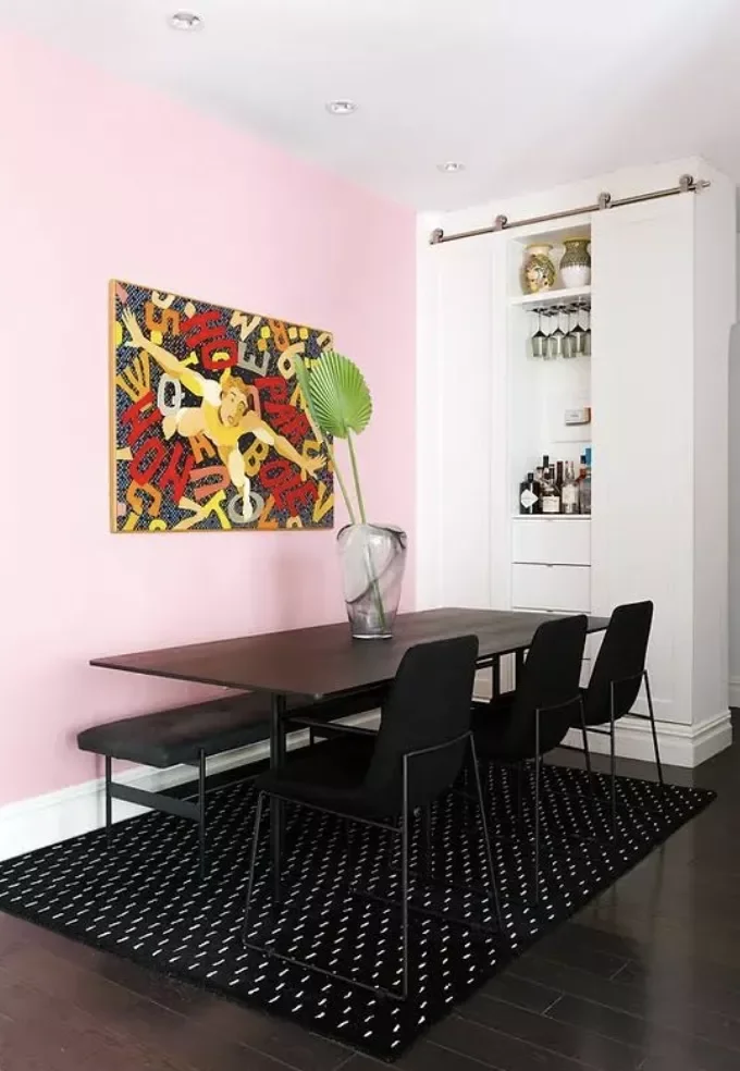 21 Stunning Dining Room Accent Wall Ideas That'll Transform Your Space Paint It Pink
