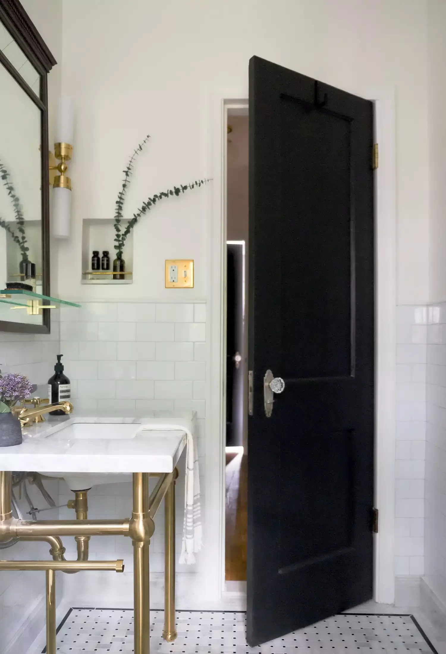 18 Navy Blue Bathroom Design Ideas That Will Transform Your Space 10 Paint Just the Door Navy Blue