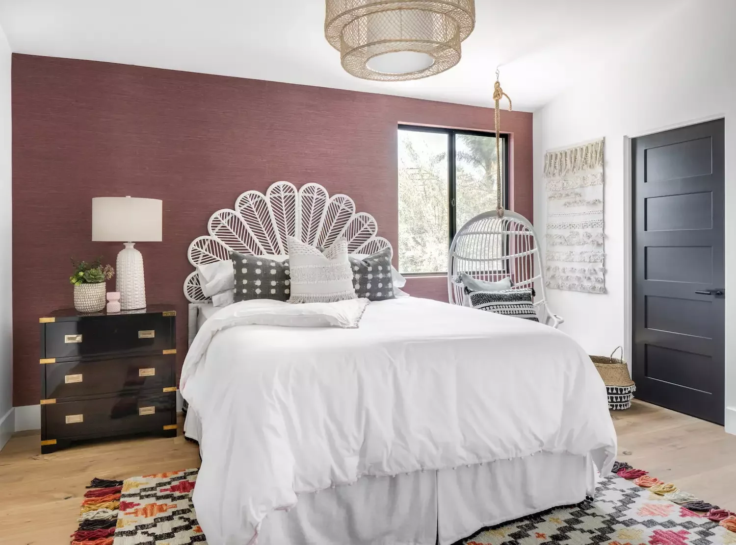 48 Bohemian Bedroom Ideas That Feel Effortlessly Chic and Personal 40 Paint Rattan Furniture