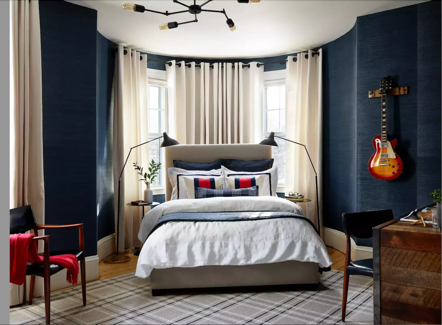 52 Creative and Stylish Teen Bedroom Design Ideas 19 Paint Walls Dark Navy