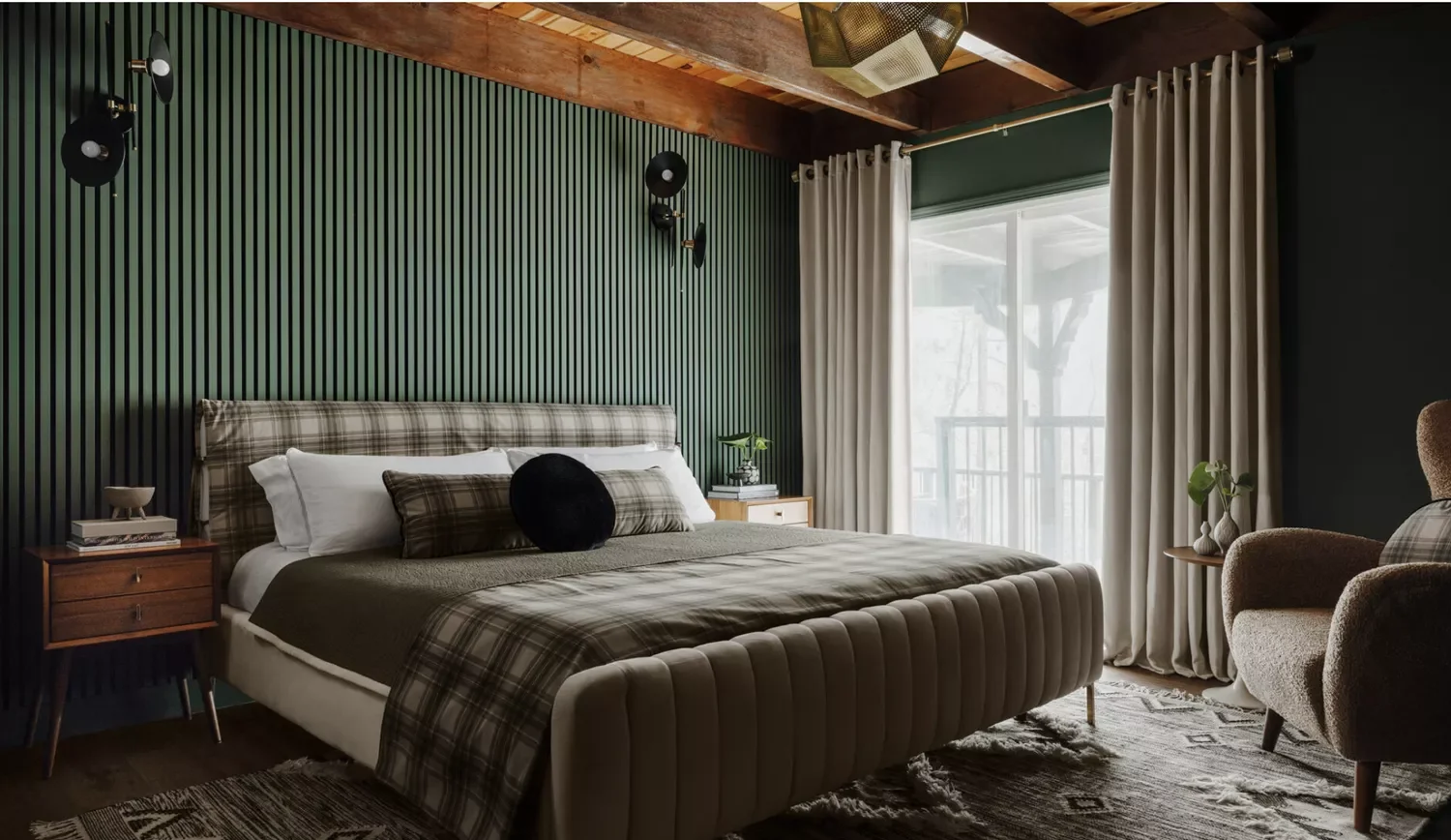 55 Wood Slat Wall Accent Ideas That Make Any Room Look Incredible Paint Wood Slats Green
