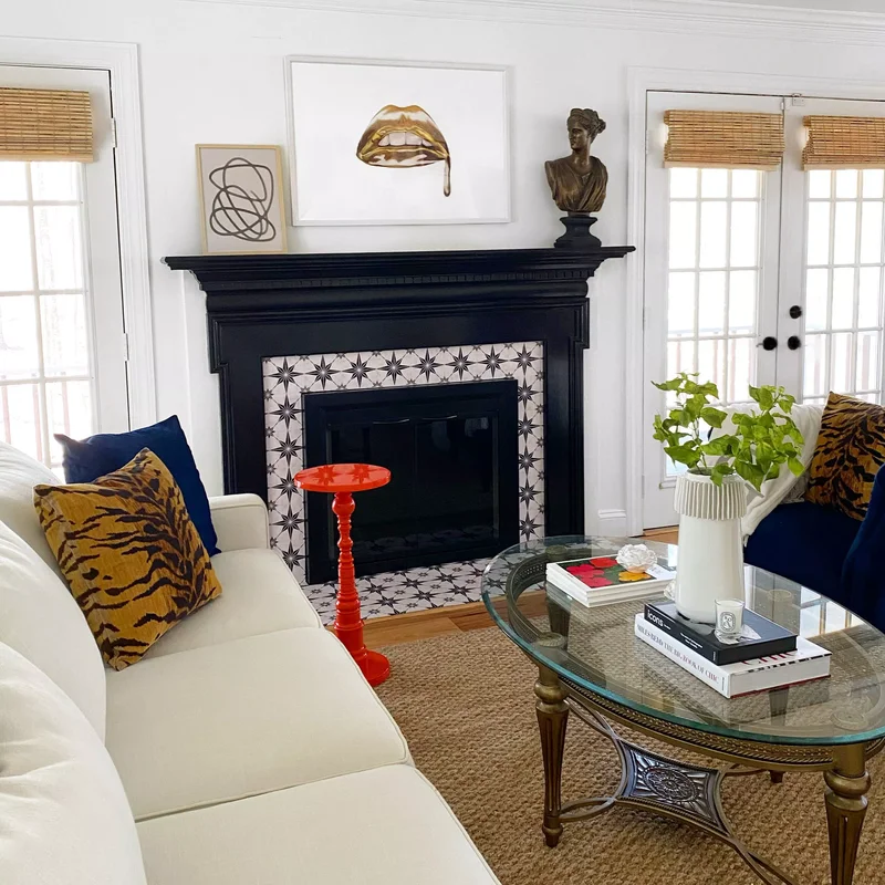 25 Genius Renter-Friendly Projects to Upgrade the Look of Any Apartment 5 Paint Your Fireplace