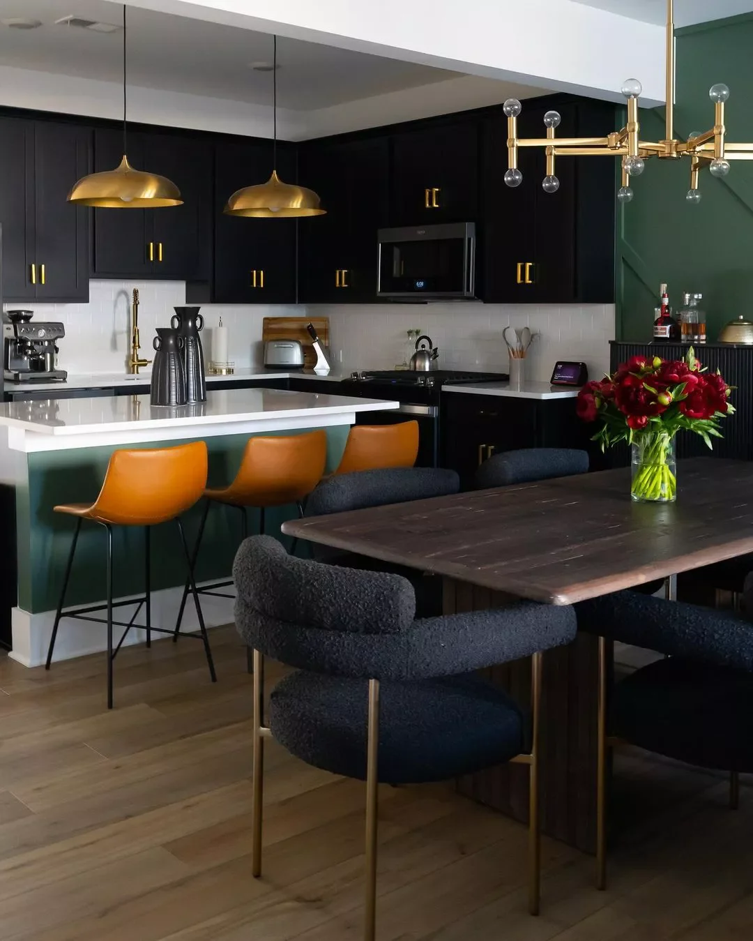 40 Stunning Black Dining Room Ideas to Transform Your Space 35 Paint Your Kitchen Cabinets Black