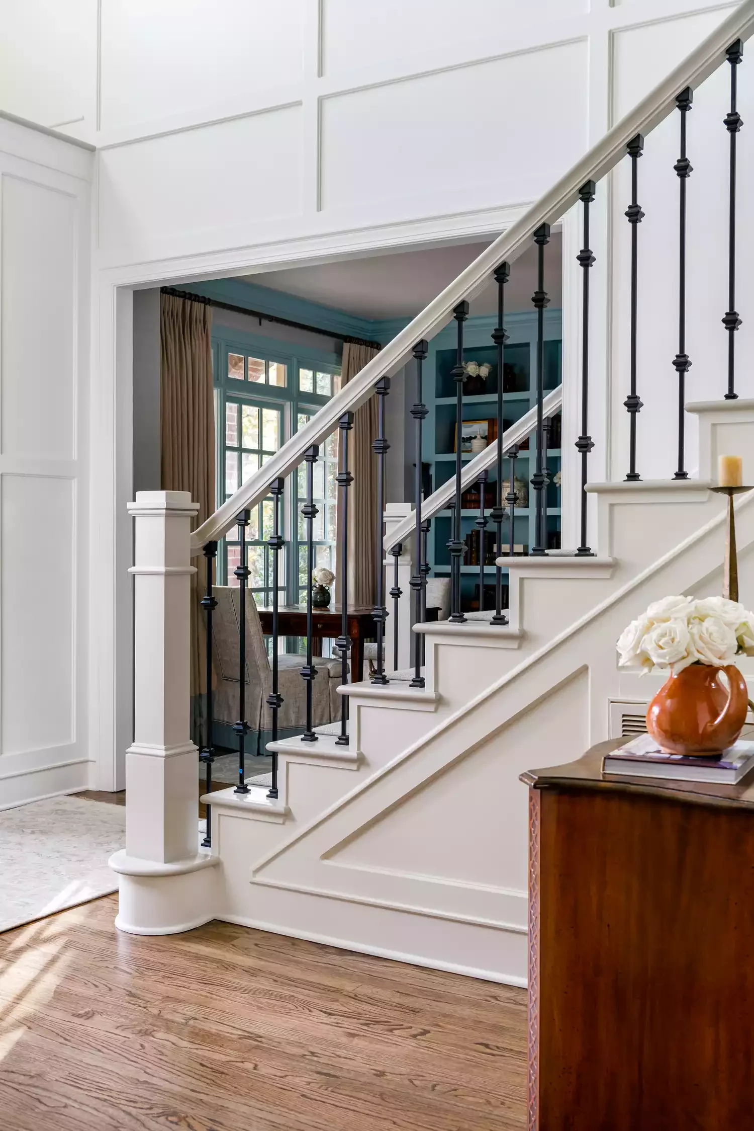 25 Charming Farmhouse Stair Railing Ideas to Transform Your Home 8 Paint Your Stairs