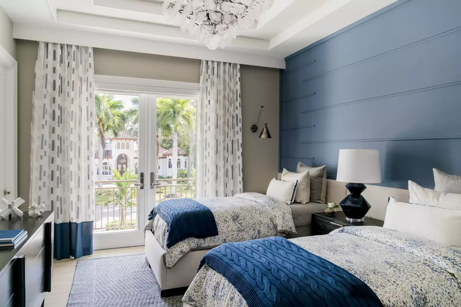 36 Coastal Home Decor Ideas That Transform Your Space Into a Seaside Sanctuary 33 Paint a Blue Accent Wall
