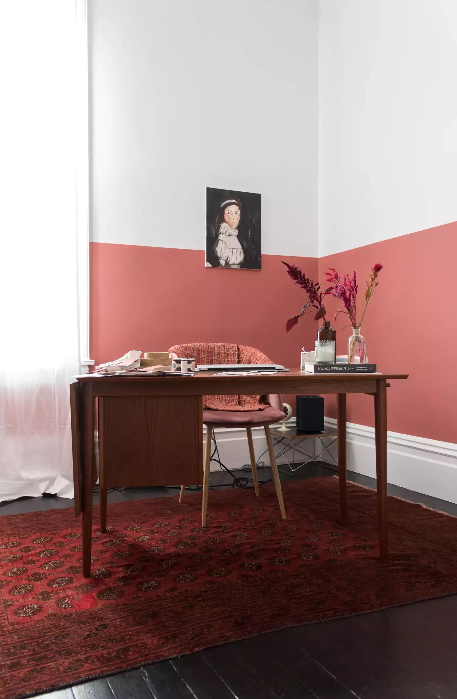 67 Stylish Modern Home Office Ideas That Make Working From Home a Joy Paint a Half Wall Border