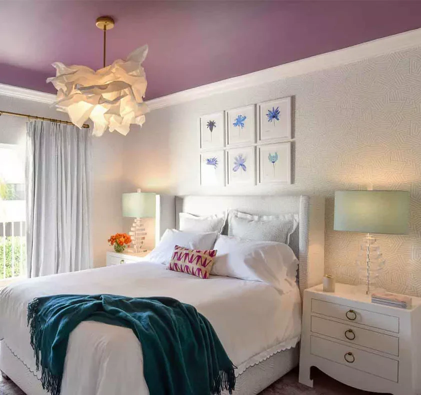 20 Stunning Bedroom Ceiling Designs That Transform Your Space 2 Paint a Purple Ceiling