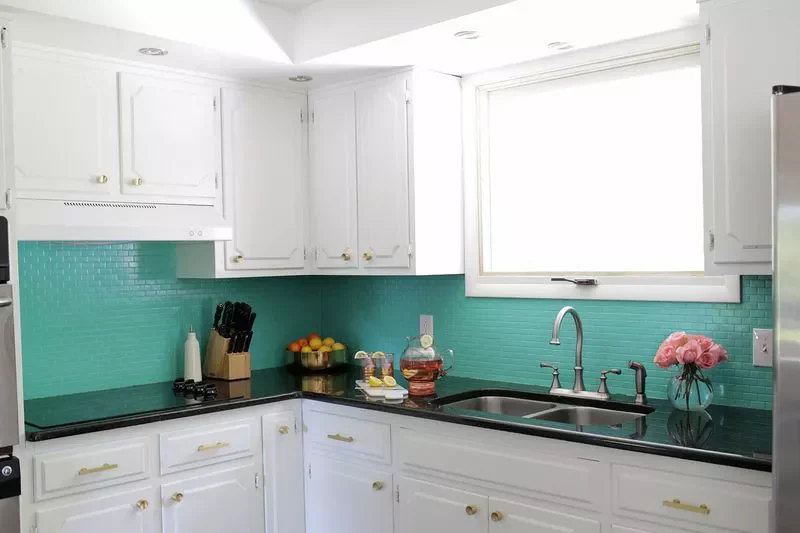 Paint the Backsplash Tile