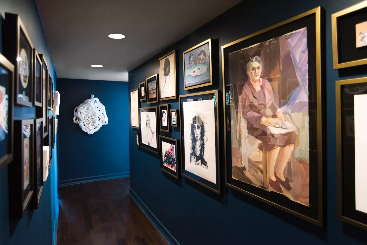 12 Stunning Blue Hallway Designs That Show Why This Color Is Every Designer's Favorite 9 Paint the Baseboards to Match