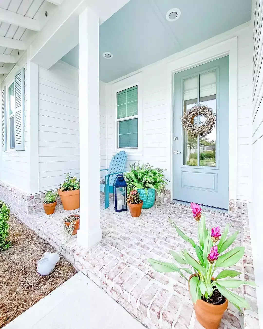 25 Budget-Friendly Porch Ceiling Ideas That'll Transform Your Outdoor Space 1 Paint the Ceiling Haint Blue