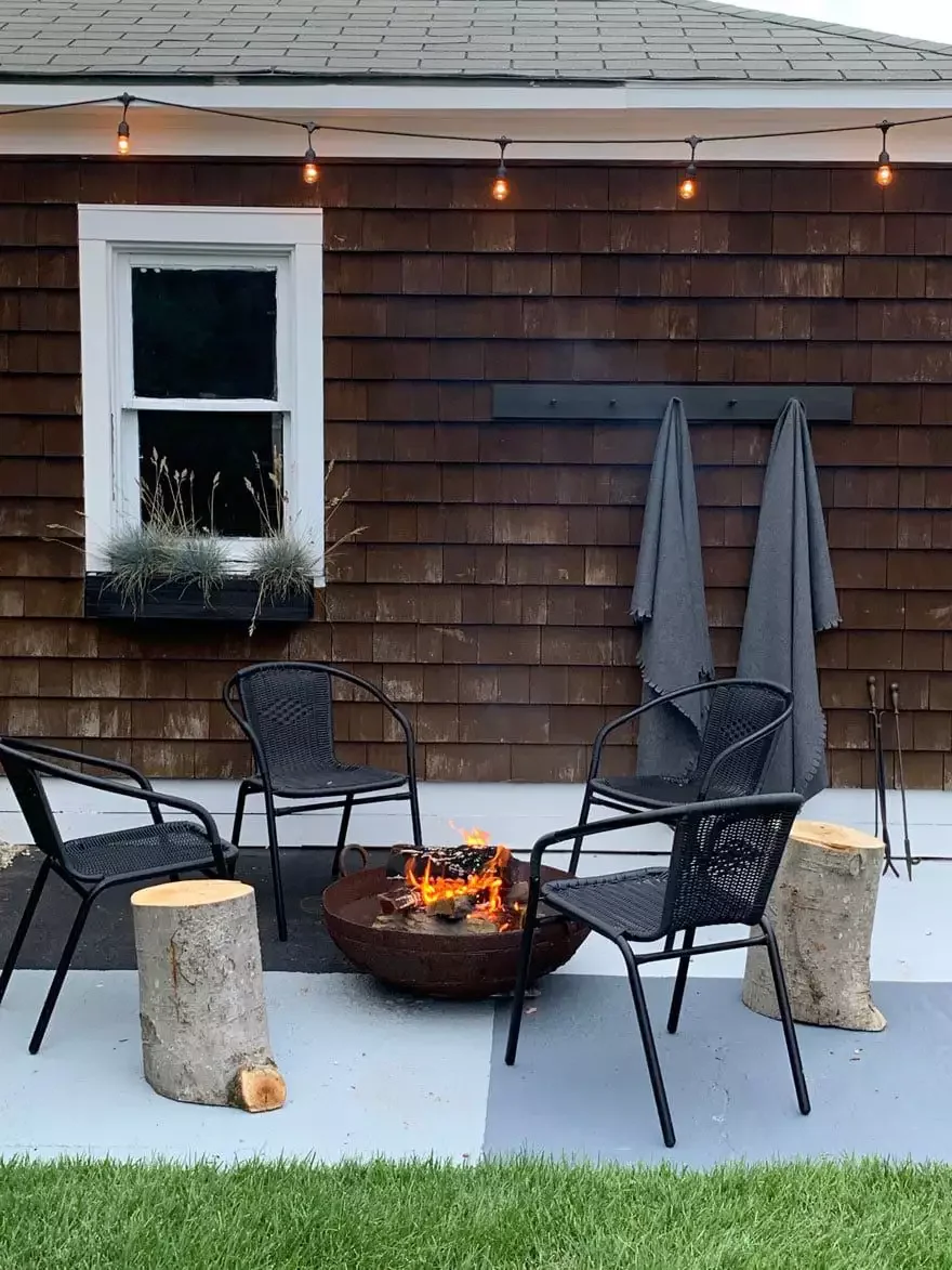 54 Small Patio Ideas That Will Transform Your Outdoor Space Paint the Floor