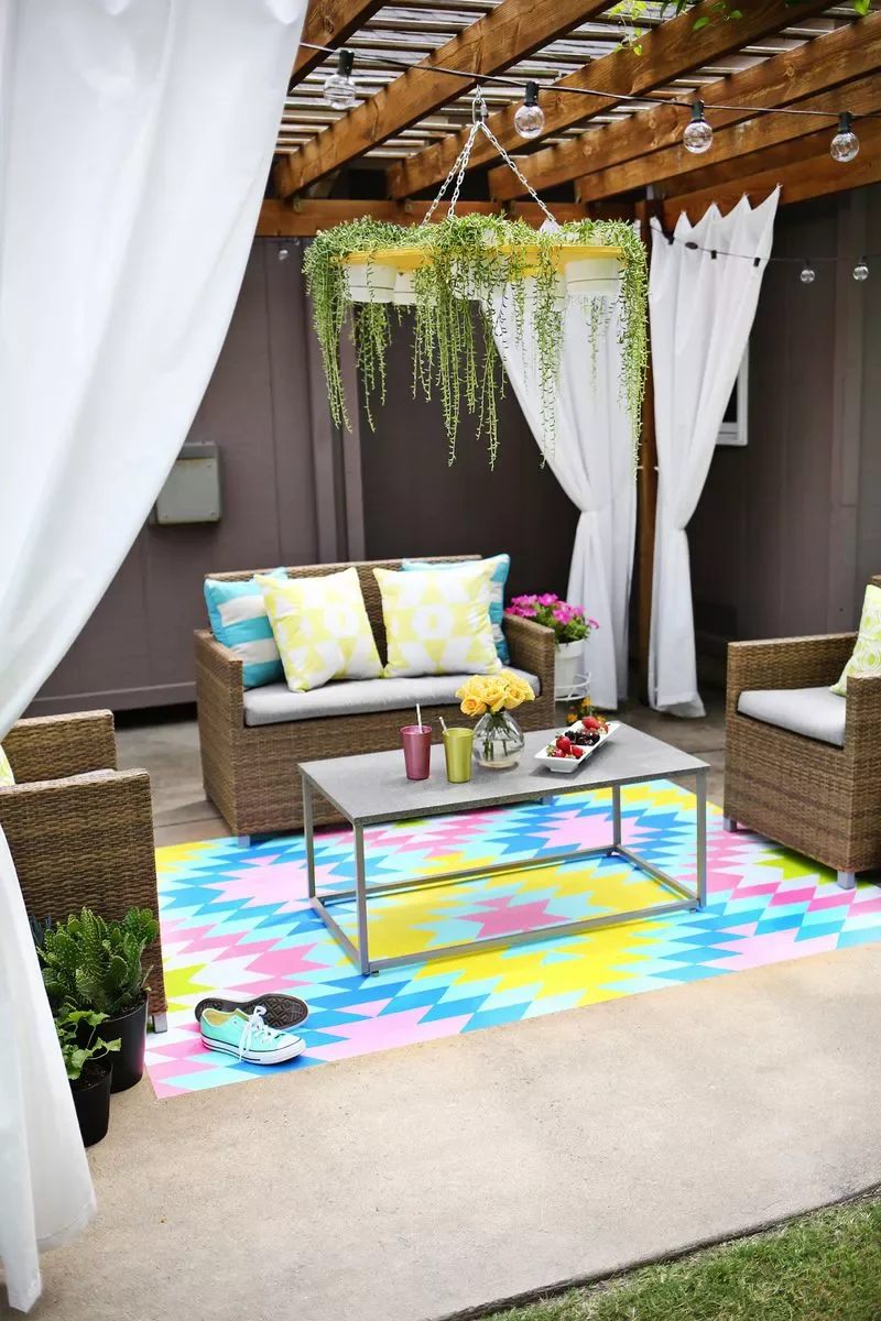 Painted Area Rug